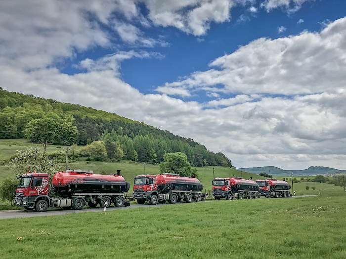 Maschinenflotte in Sonderlackierung