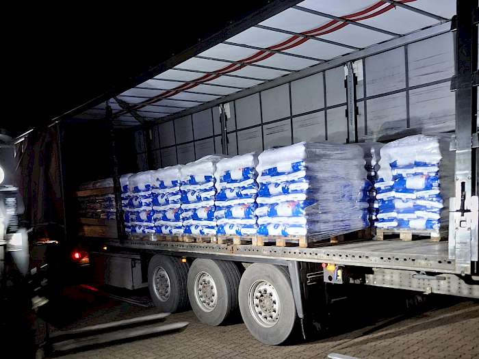 provisorisches Salzlager