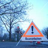 Schild Baumarbeiten