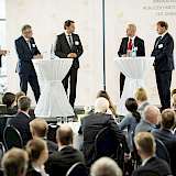 Podiumsdiskussion beim Festakt zum 125-jährigen Besten von Kotte Landtechnik. Foto: Kotte