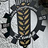 Firmenschild Lohnunternehmen Lempp